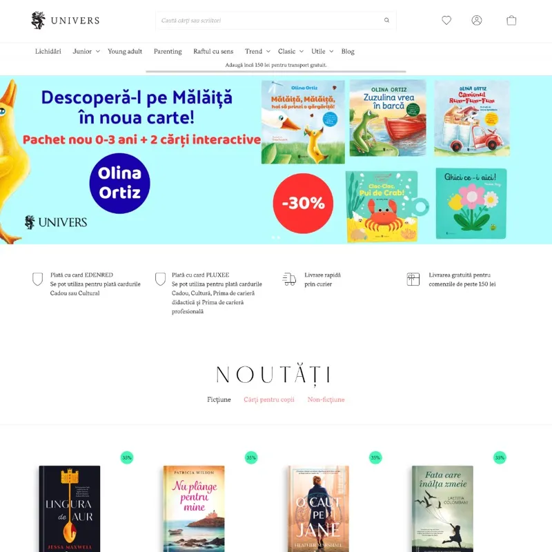 Editura Univers — Migrare Shopify